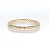 14k gold bead wedding band stack ring SRBEAD
