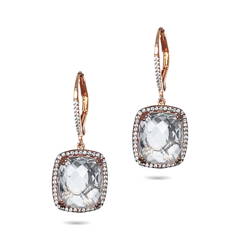 14K gold diamond & emerald mini hoop earrings ME2420DE
