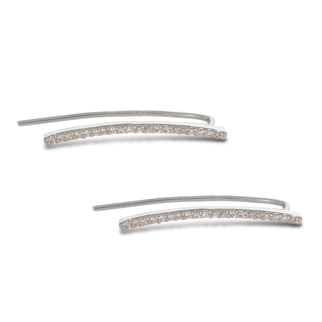 14K Gold Diamond Climber Earrings ME3218