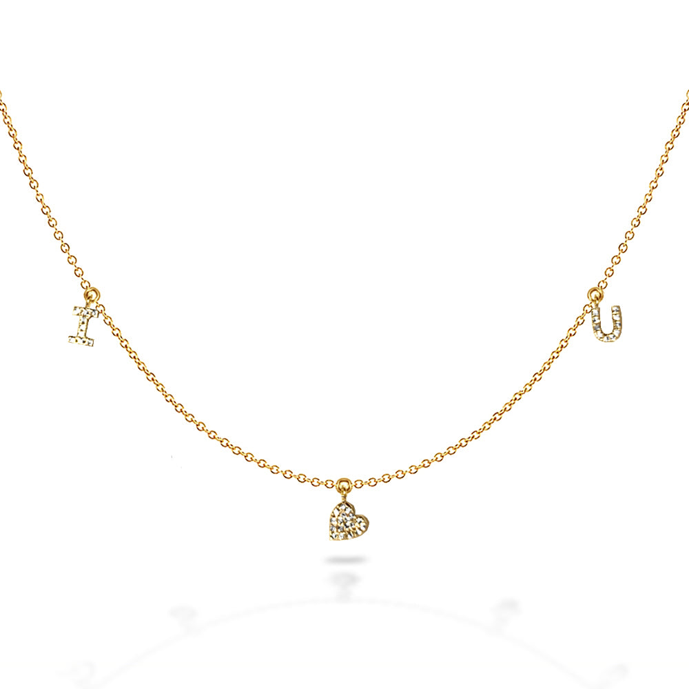 14k Love necklace MN44915