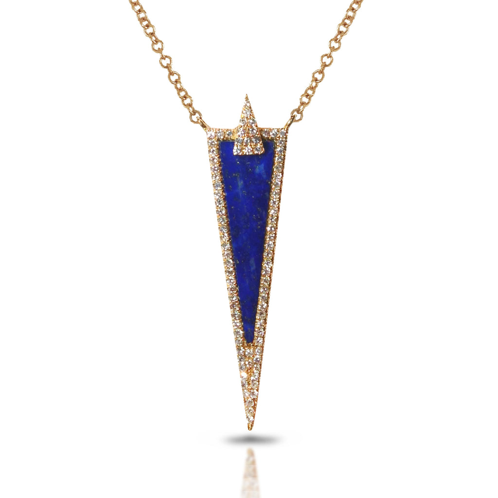 14k lapis and diamond necklace MN71427