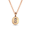 14k Gold & Diamond Disc Initial Necklace MP47108