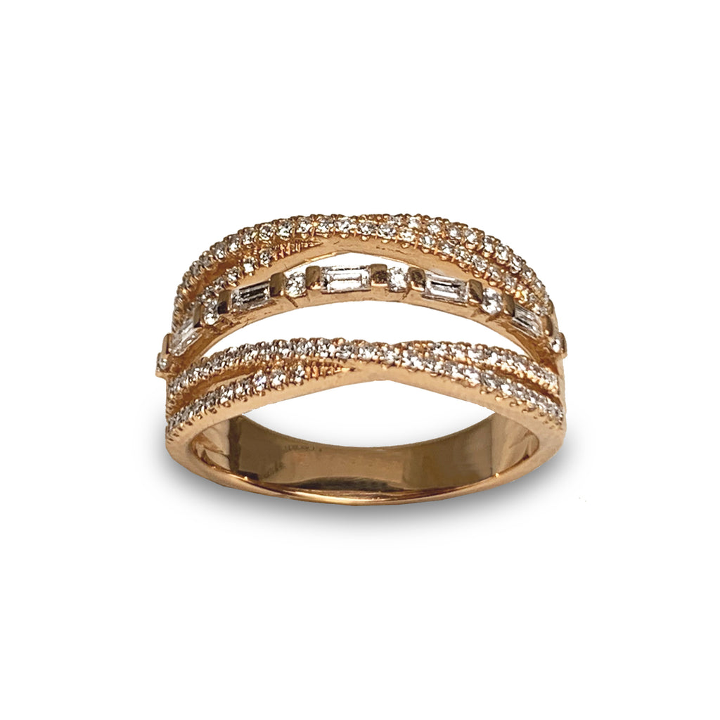 14k gold baguette fashion band MR31649