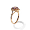 14k gold vintage white topaz engagement ring MR45173