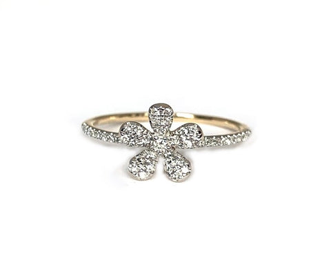 Aliança de casamento de diamante delicado ouro 14k MR31593W