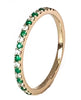 14k gold 1/2 eternity diamond & sapphire fashion stack ring MR4862DBS