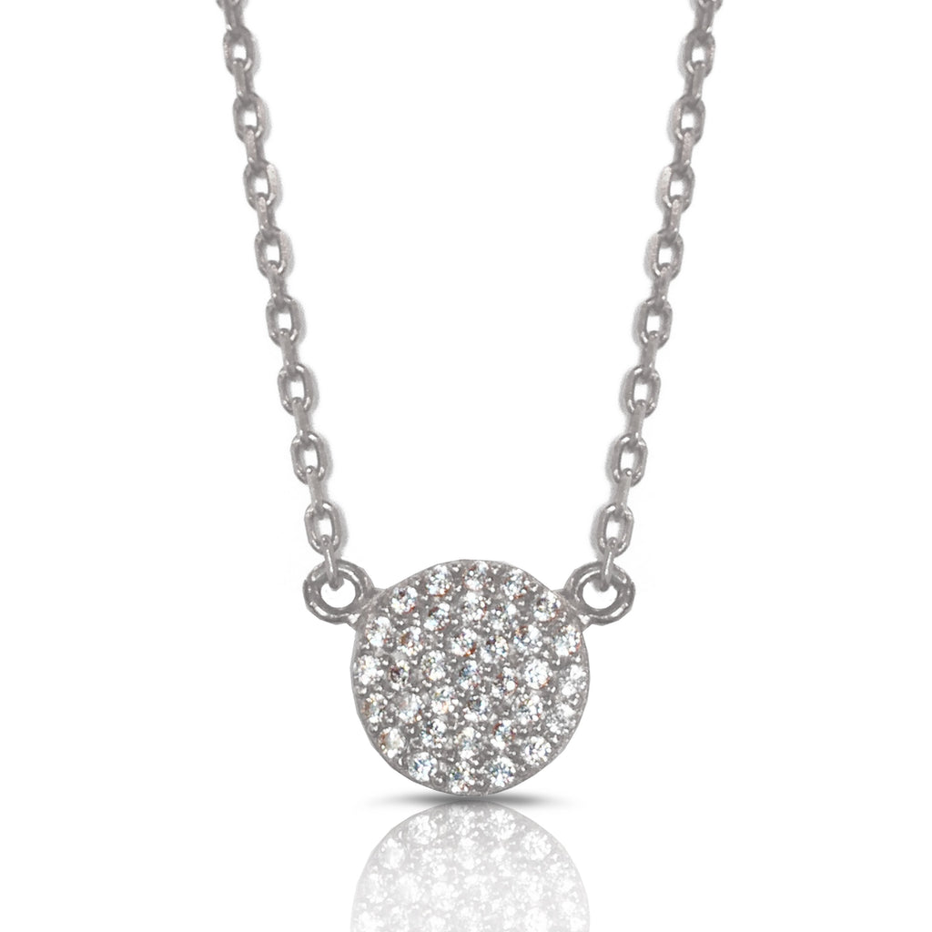 14K Gold Diamond Disc Choker / Necklace N19