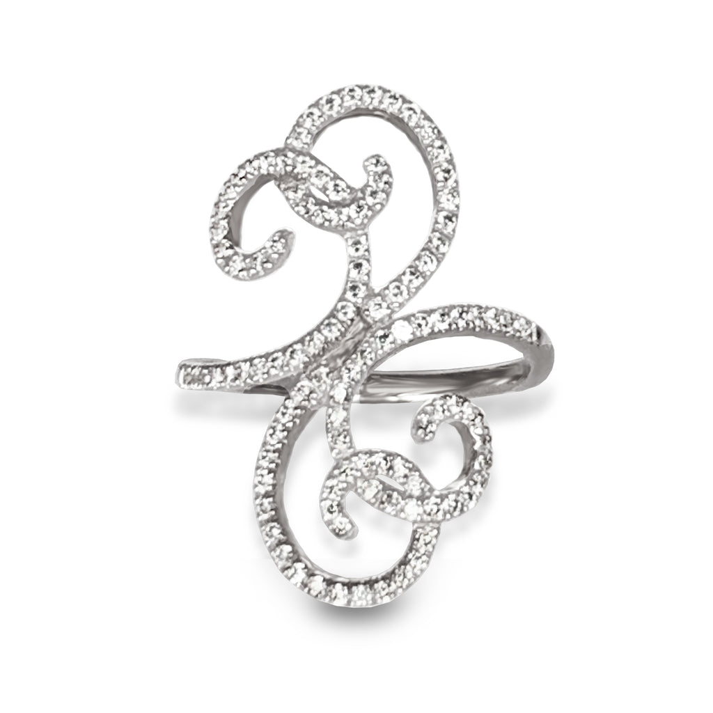 14k gold nouveau diamond fashion ring OGR13