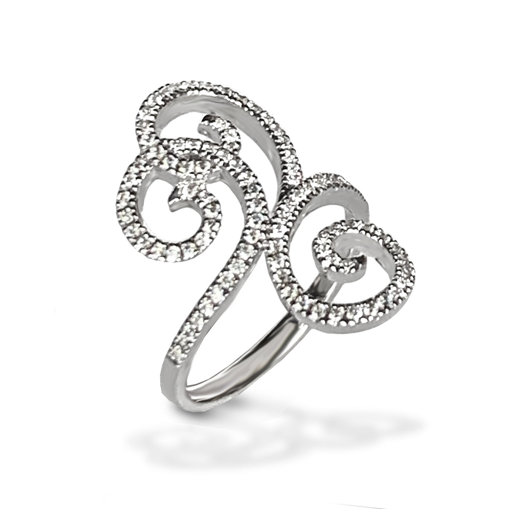 14k gold nouveau diamond fashion ring OGR14