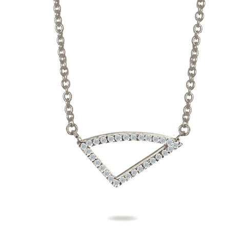 14k three disc diamond pave lariat necklace MN71438