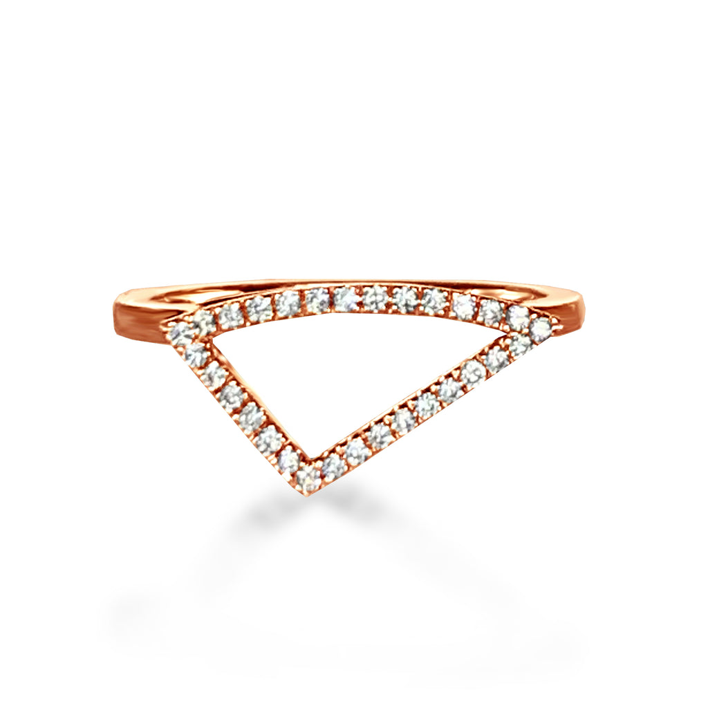 14k gold geometric diamond fashion ring OR1D