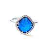 14k gold sapphire doublet fashion ring OR3DBS
