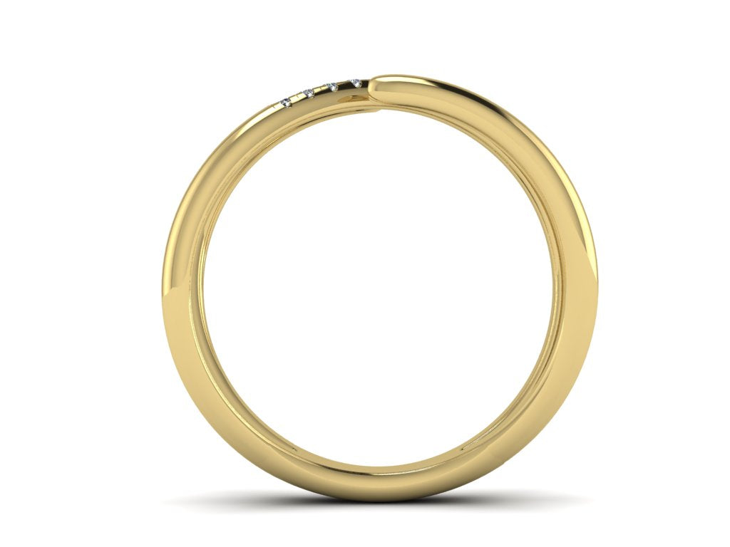 14k gold diamond fashion stack ring MR4886