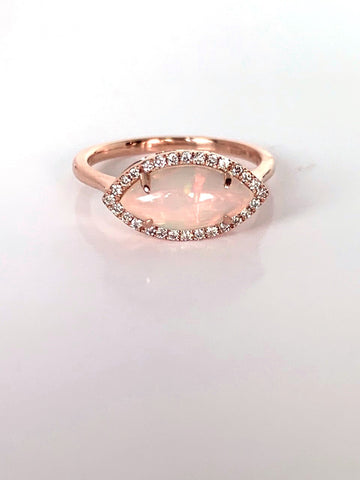 Aliança de casamento de diamante delicado ouro 14k MR31593W