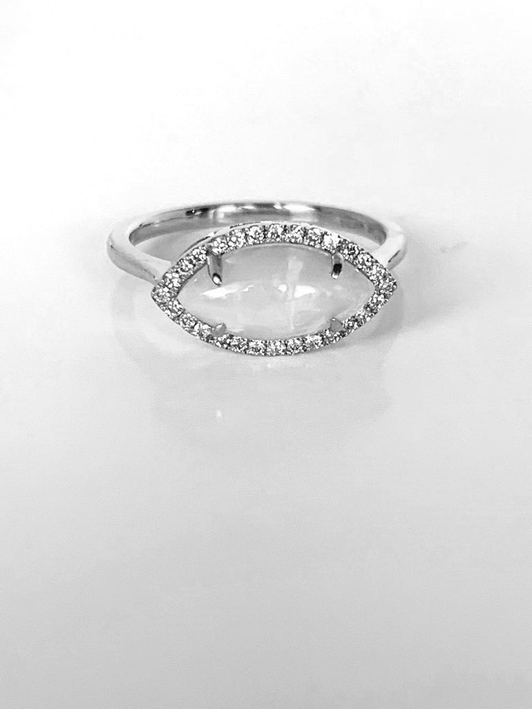 14k gold Ethiopian opal fashion ring MR4892