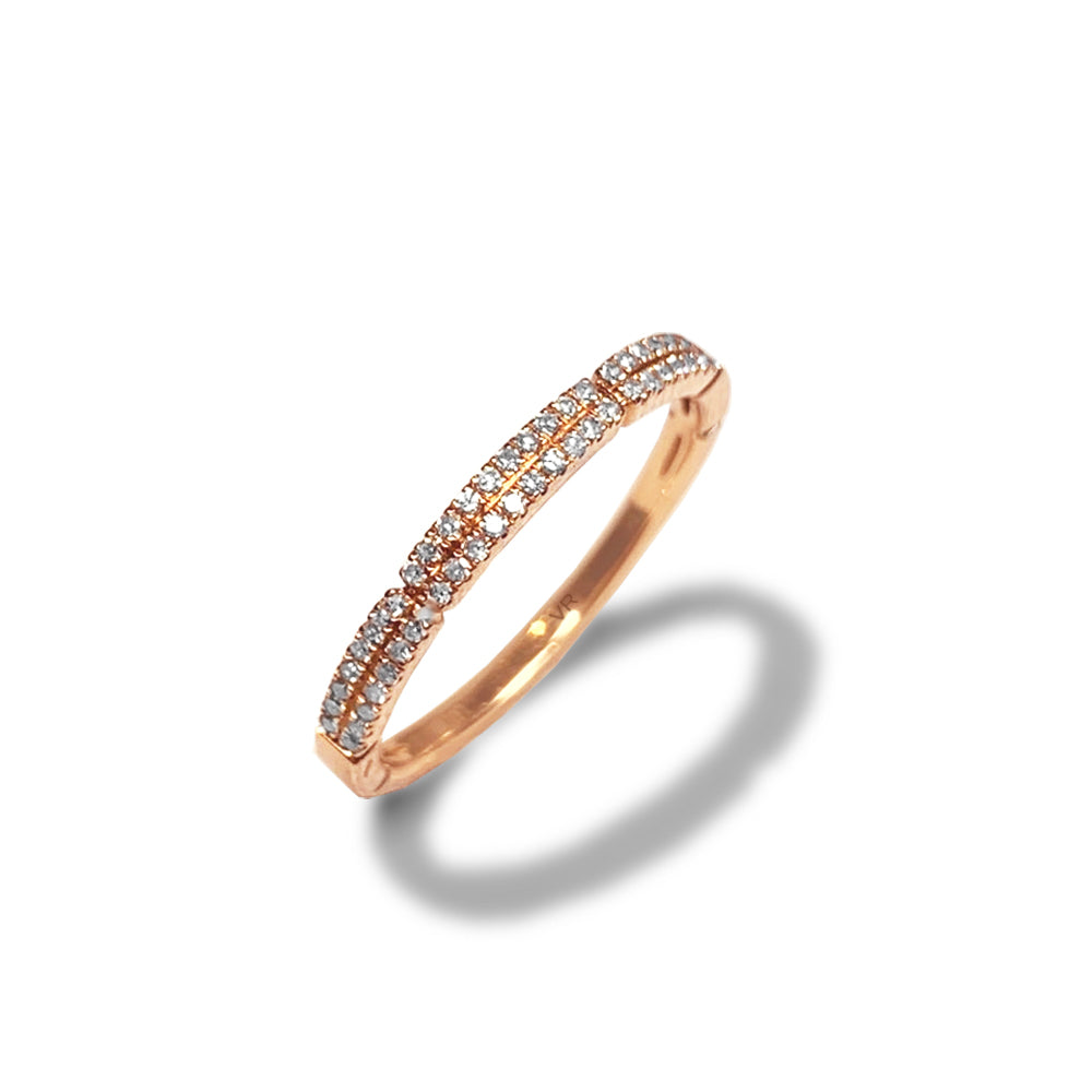 14k gold diamond wedding band fashion stack ring SR11931