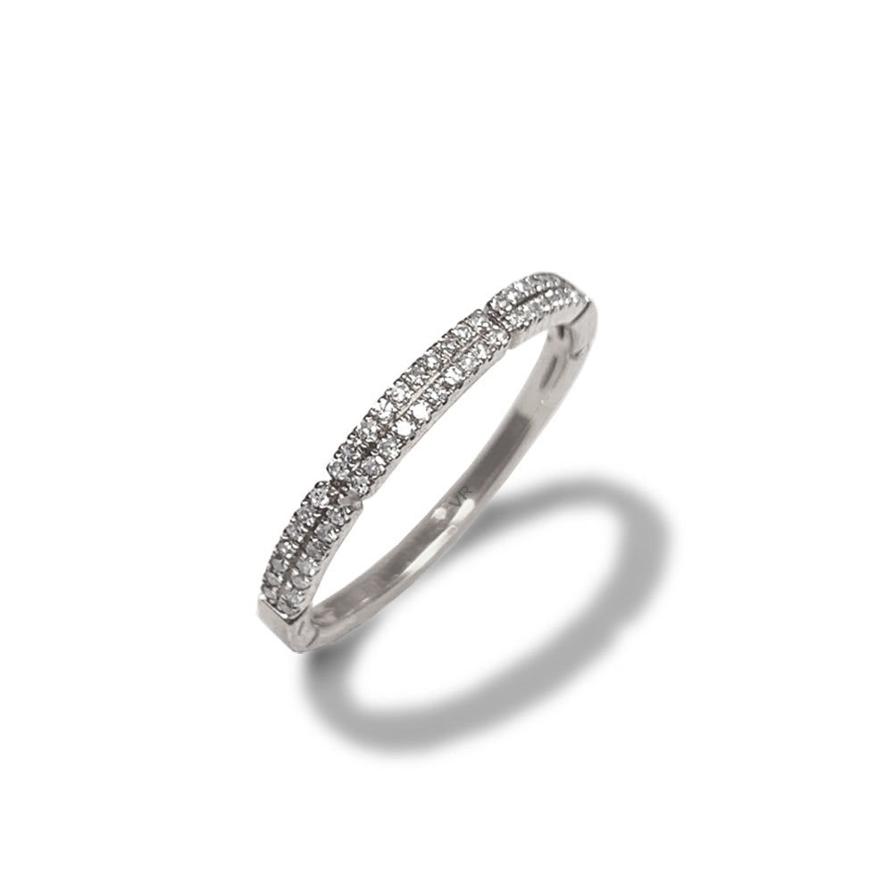 14k gold diamond wedding band fashion stack ring SR11931