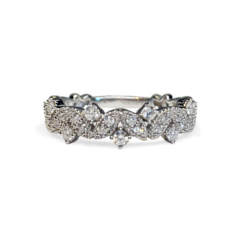 14k gold diamond fashion stackable ring SR45041