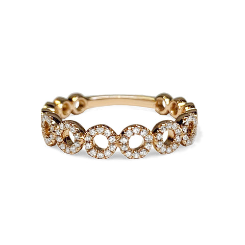 14k Gold Delicate Diamond Wedding Band MR31593W
