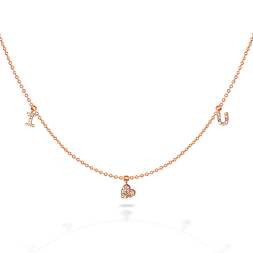 14k Love necklace MN44915