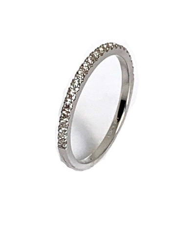 14k Gold Delicate Diamond Wedding Band MR31592W