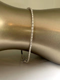 14k gold pink sapphire flexible tennis bracelet BR1PS