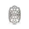 Anel fashion escudo de diamante de ouro 14k FR257