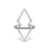 Anel de moda geométrico de diamante de ouro 14k FR259
