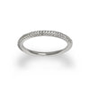 Alianza de boda con anillo de pila de diamantes pavé de 14k LWS520W
