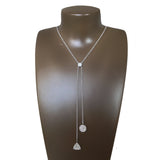 14k trillion & octagon diamond pave lariat necklace MN71435
