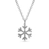 14K Snowflake Diamond Choker Charm Necklace MP00028