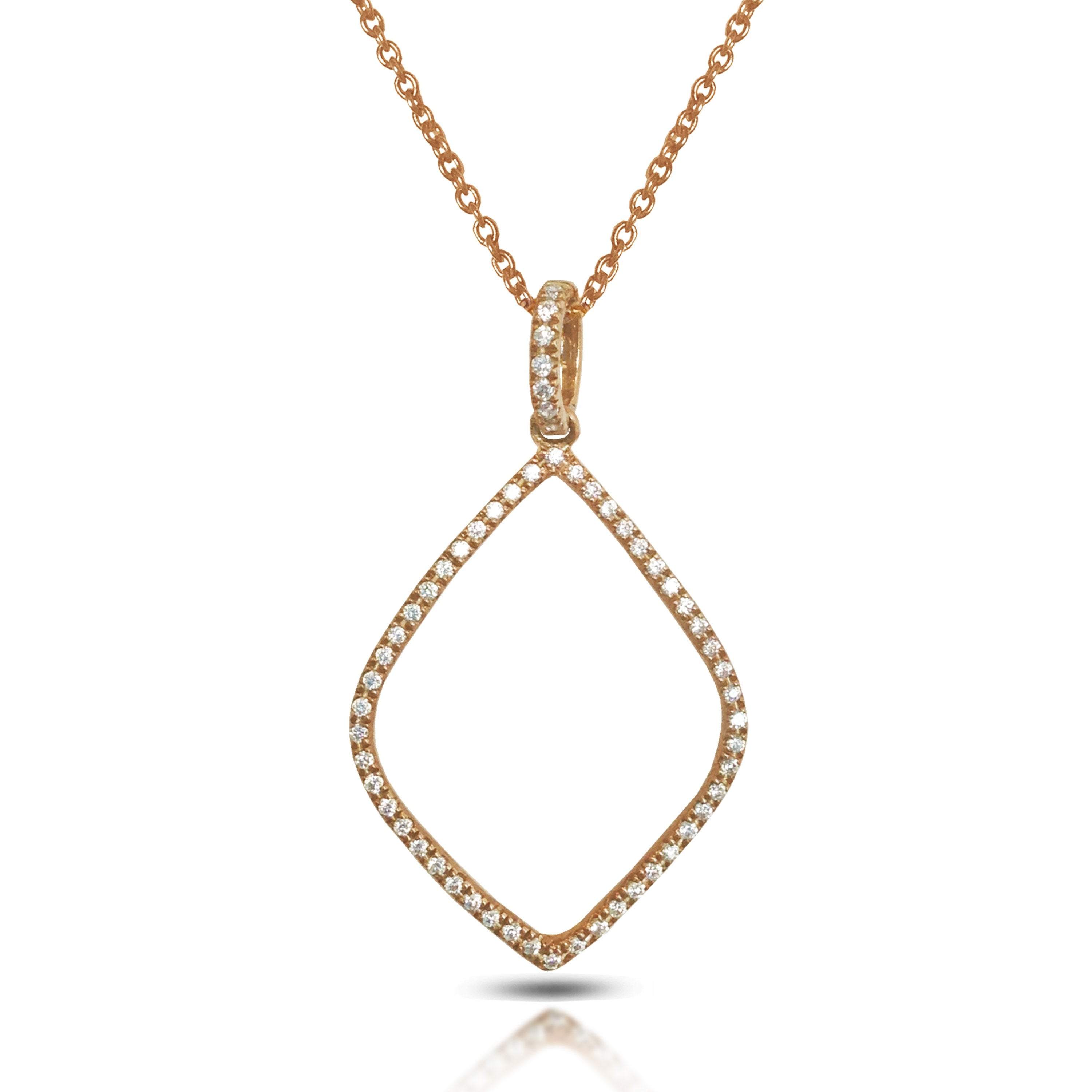 14K Open Face Diamond Kite Charm Pendant MP13265 – Velvet