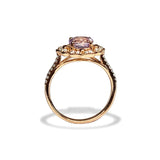 14k gold vintage white topaz engagement ring MR45173