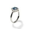 14k gold delicate london blue topaz engagement ring MR45175