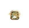 Anel de noivado com topázio azul londres diamantes em ouro 14k MR45171