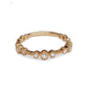 Bracelete da moda com diamante de ouro frisado 14k Stack Ring SR45043