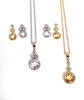 14K gold yellow citrine & diamond stud fashion earrings ME456268CT