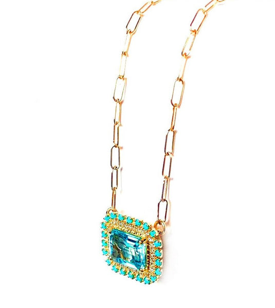 国内発| MATEO Blue Topaz & Diamond 14K ネックレス ecbt1_grande.jpg?v=1628207361