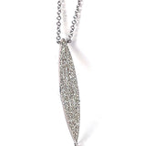 14k gold art deco diamond pave necklace MN2229